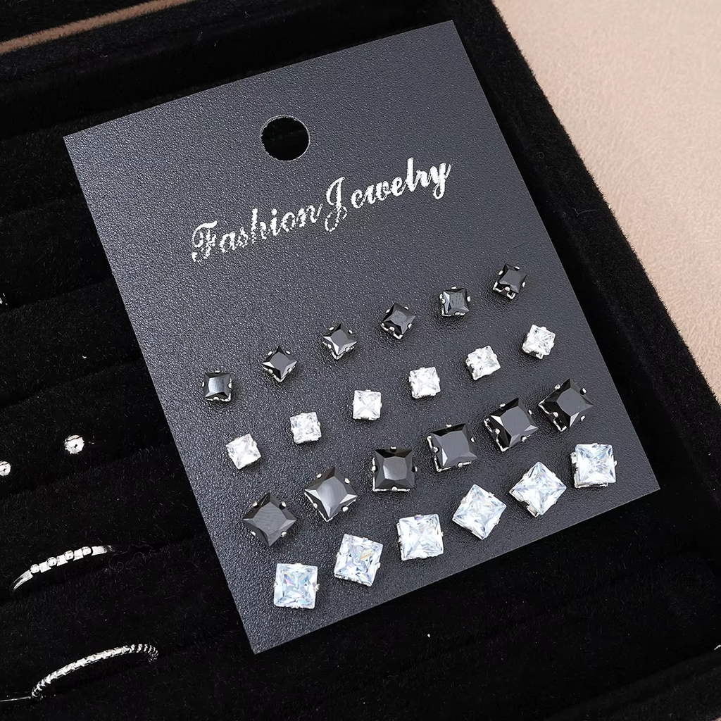 51-Piece Silver Chic Jewelry | 70% Off 🎉 with the special offer including 2 Gifts: Stylish Sunglasses 🕶️ and IPARAM Elegant Zircon Ring Jewelry 💍!